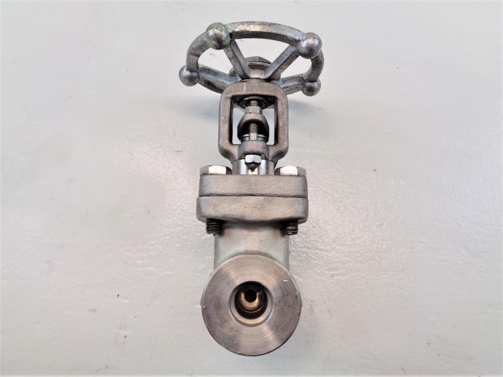 Smith 3/4" Socket Weld 1500# Gate Valve, 316 Stainless Steel, Fig# 1588